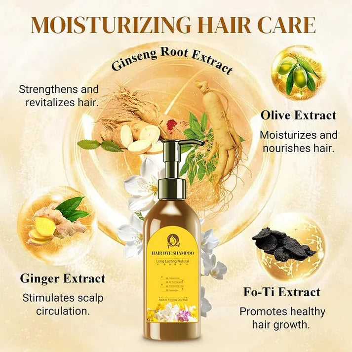 Long Lasting Natural Hair Dye Shampoo✨